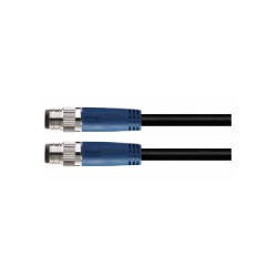 Cordon male/femelle M8, 4 pol.,   IP67, 4A, non-blindé